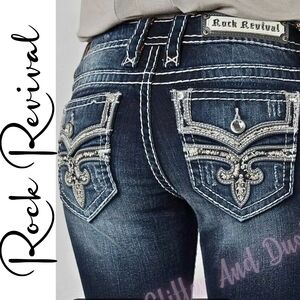 Rock Revival Olinda Embroidered Pocket Jeans
